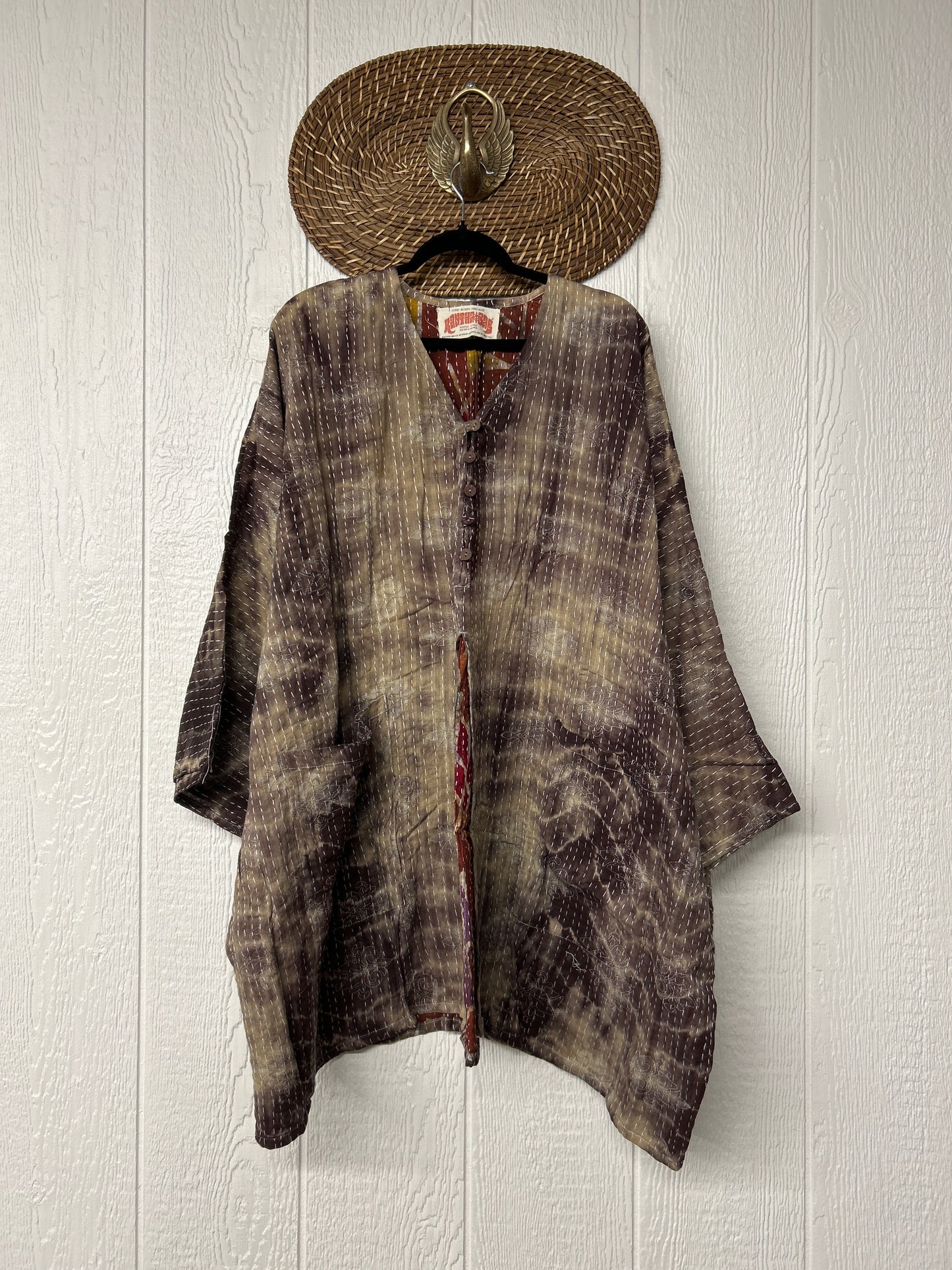 Pareo Kantha Gaia Split Tunic 0526 025