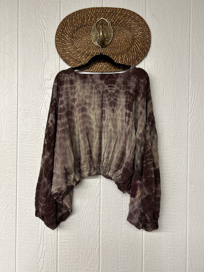 Crepe Sari Luna Crop Top 0526 005