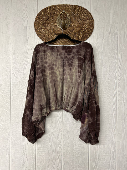 Crepe Sari Luna Crop Top 0526 005