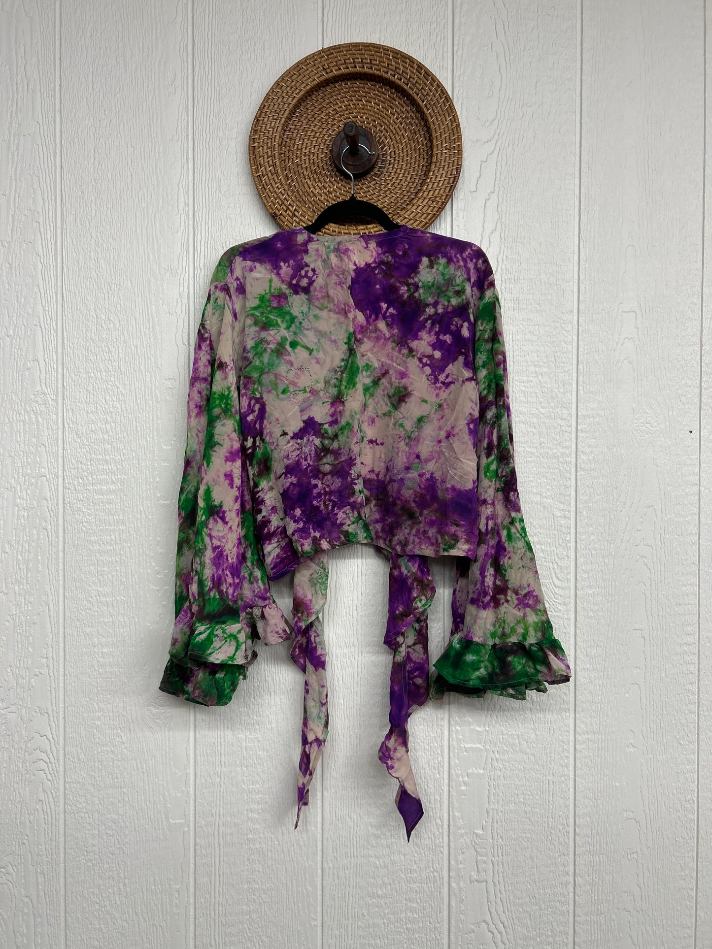 Crepe Sari Zeppelin Crop Shrug 0426 027