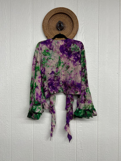 Crepe Sari Zeppelin Crop Shrug 0426 027