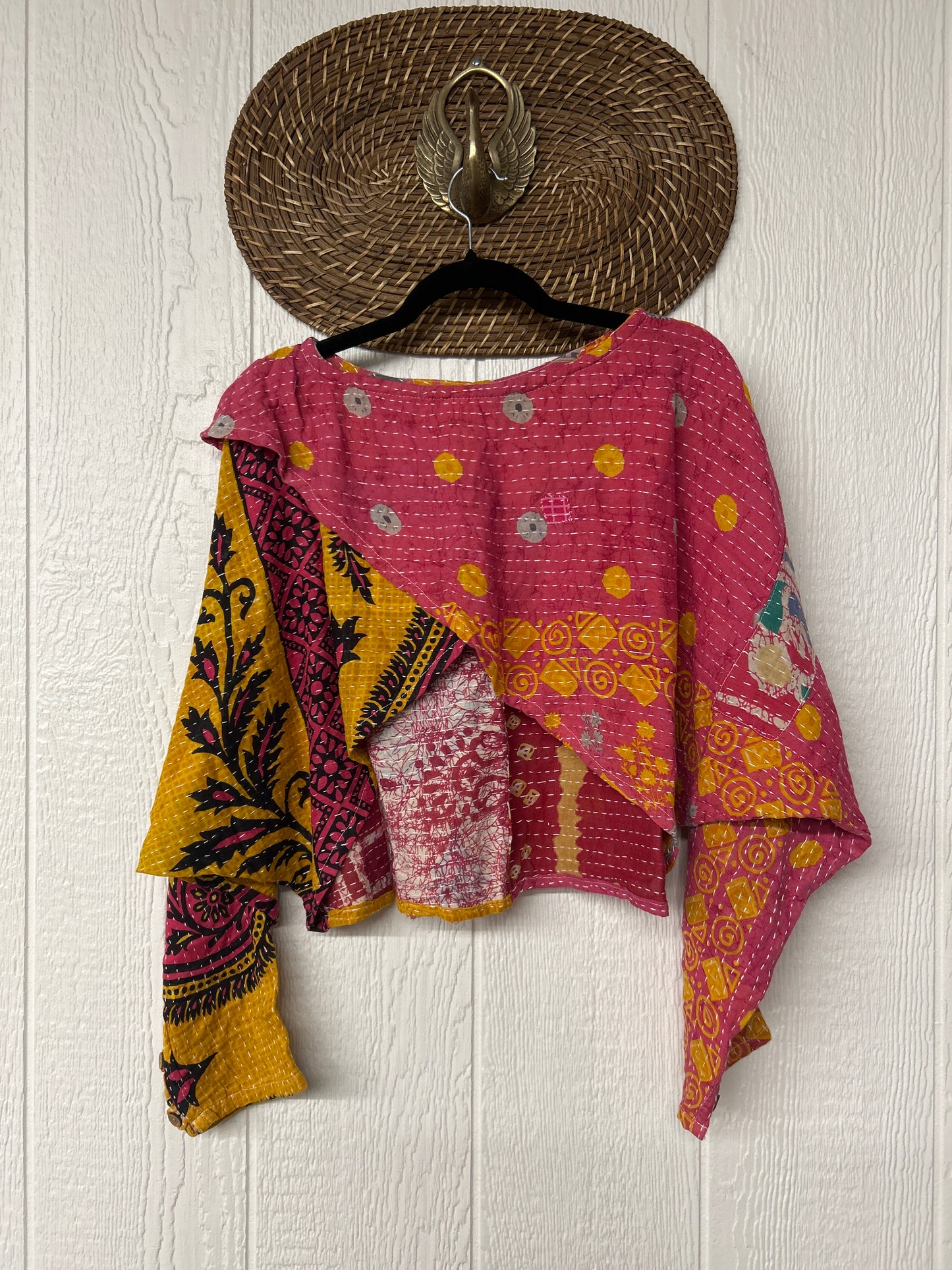 Pareo Kantha In Bloom Cropped Pullover 0326 204