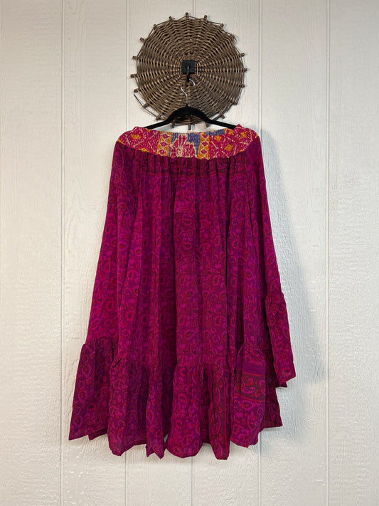 Crepe Sari Dahlia Skirt 1026 181