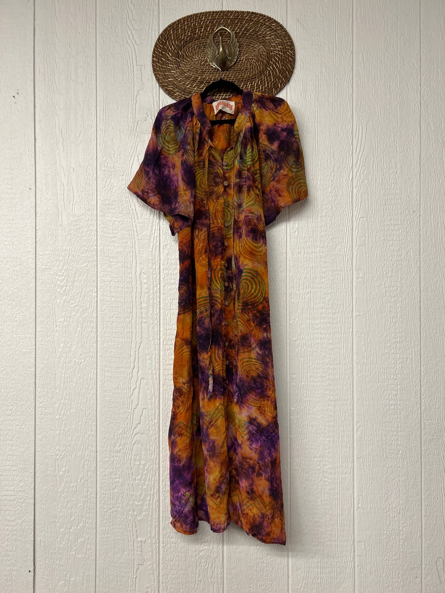 Crepe Sari Summer Woodstock Duster 0626 257