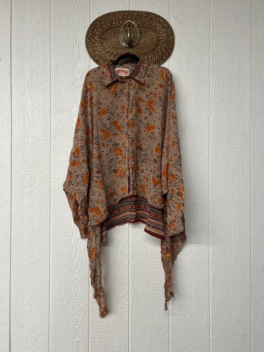 Crepe Sari Nirvana Button Down 1125 047