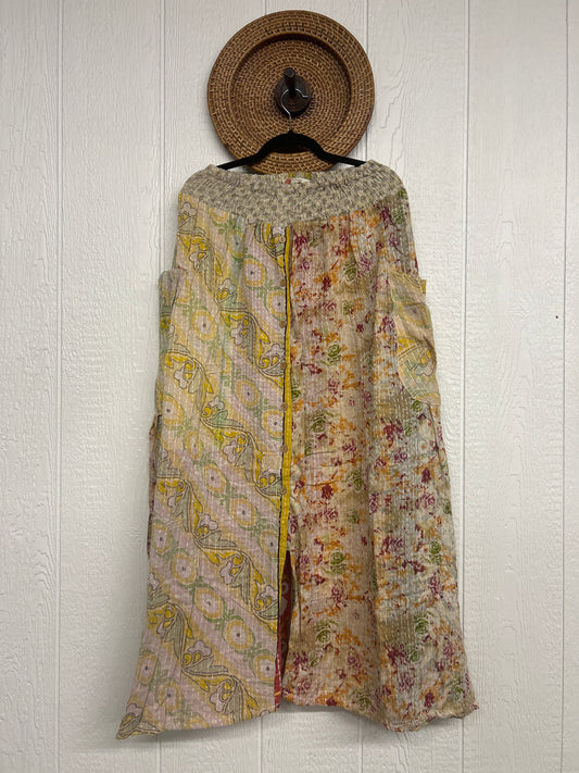 Pareo Kantha Butterfly Cargo Skirt 0426 214