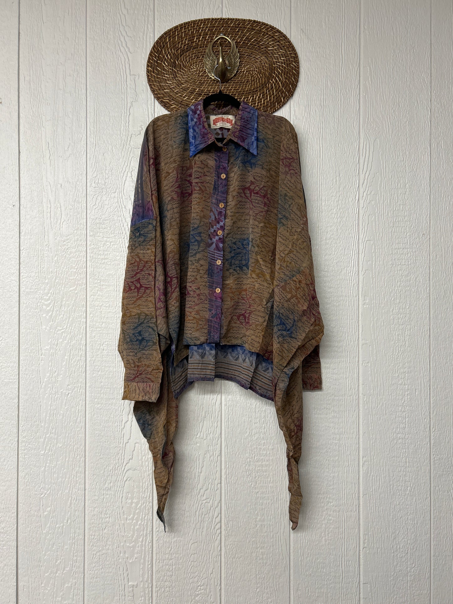 Crepe Sari Nirvana Button Down 1125 083