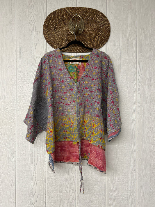 Pareo Kantha Hi-Lo Butterfly Top 0626 022