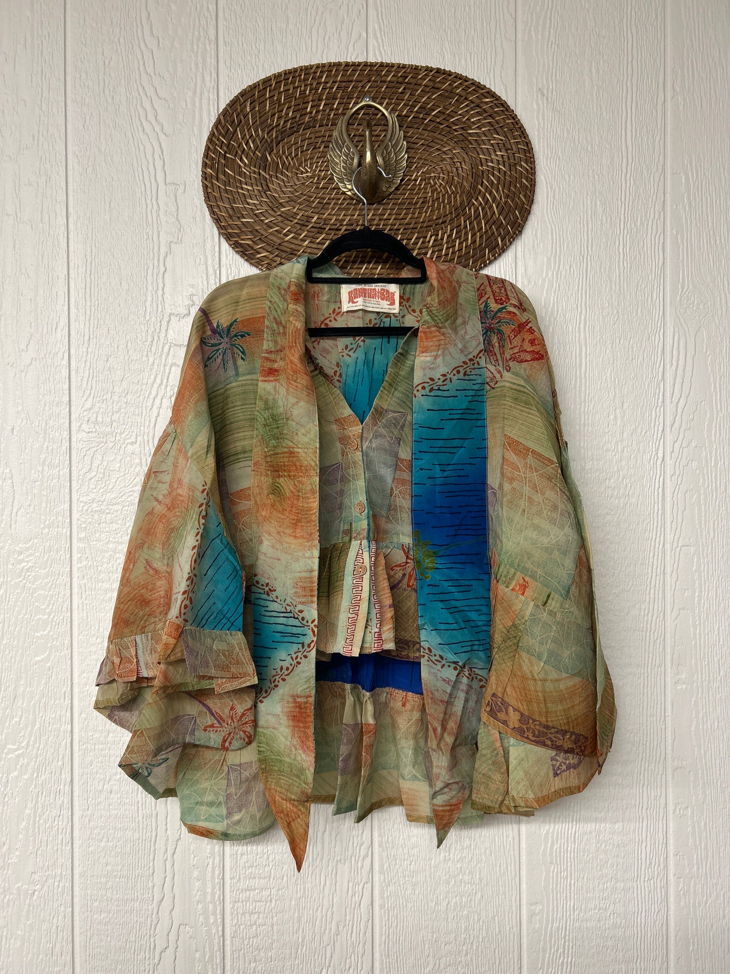 Crepe Sari Wild Rose Top 1225 189