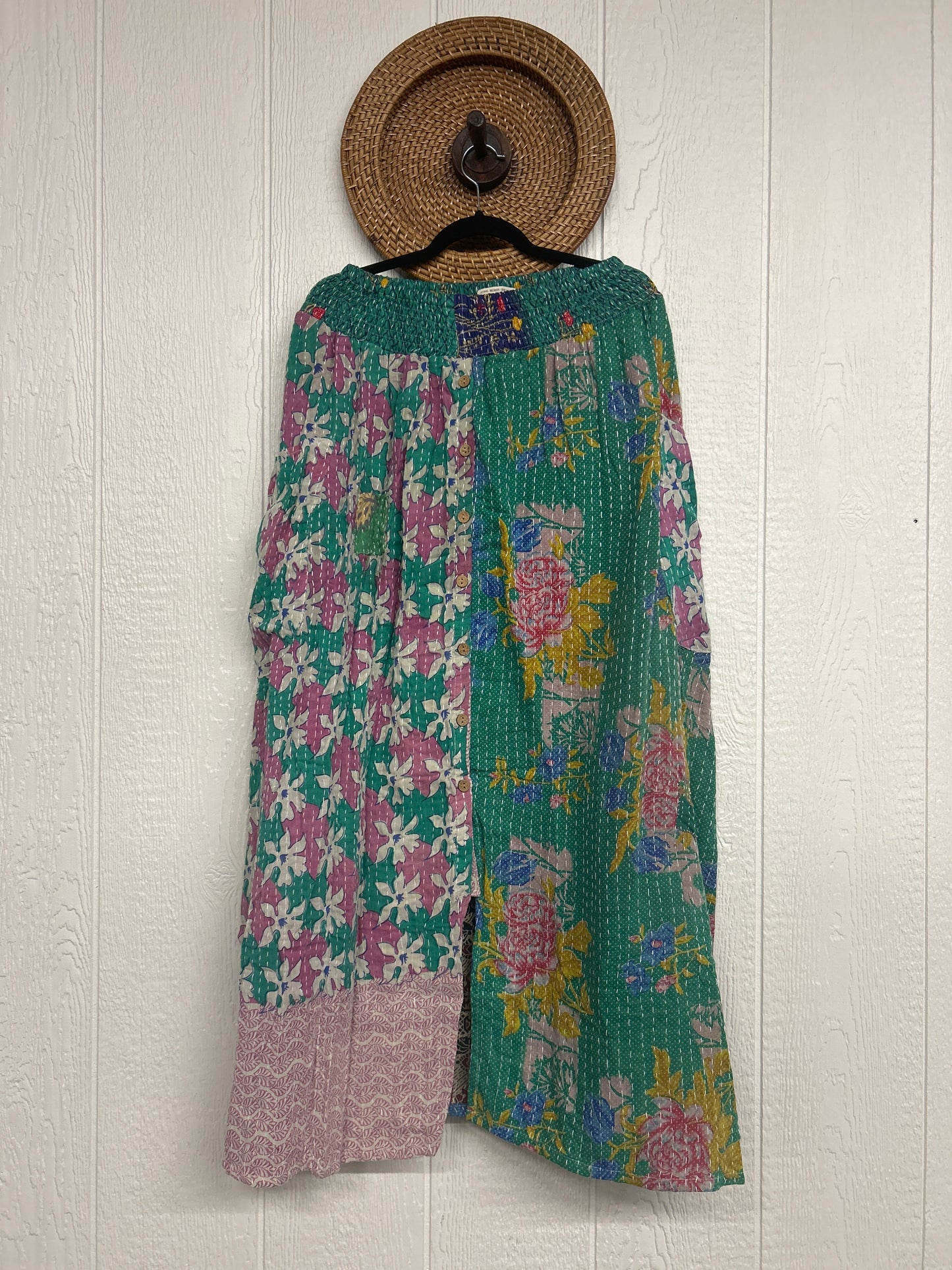 Pareo Kantha Butterfly Cargo Skirt 0426 208