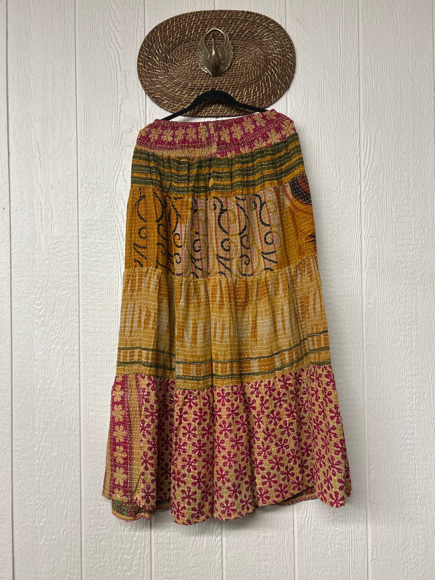 Pareo Kantha Lotus Maxi Skirt 0826 172