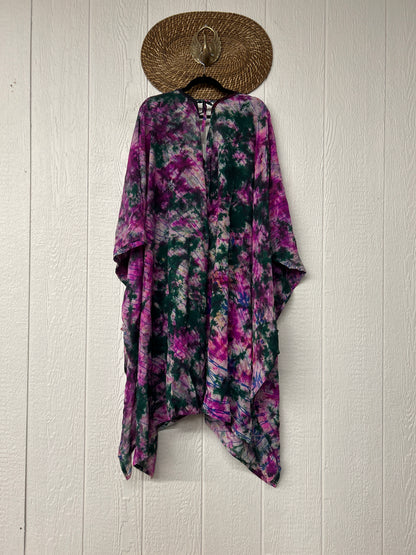 Crepe Sari Orchid Kimono 0626 090