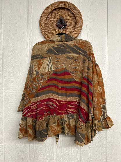 Crepe Sari Wild Rose Top 1225 008