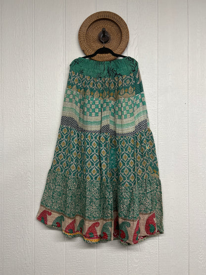 Pareo Kantha Lotus Maxi Skirt 0826 094