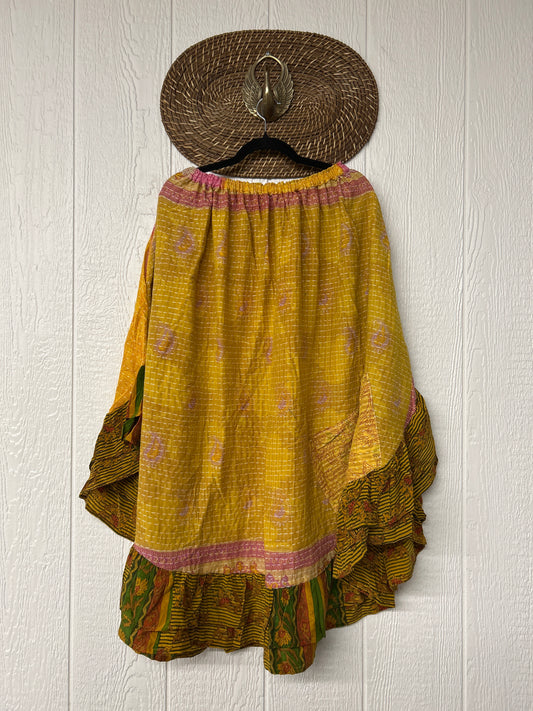 Pareo Kantha Wild Rose Skirt 0426 050