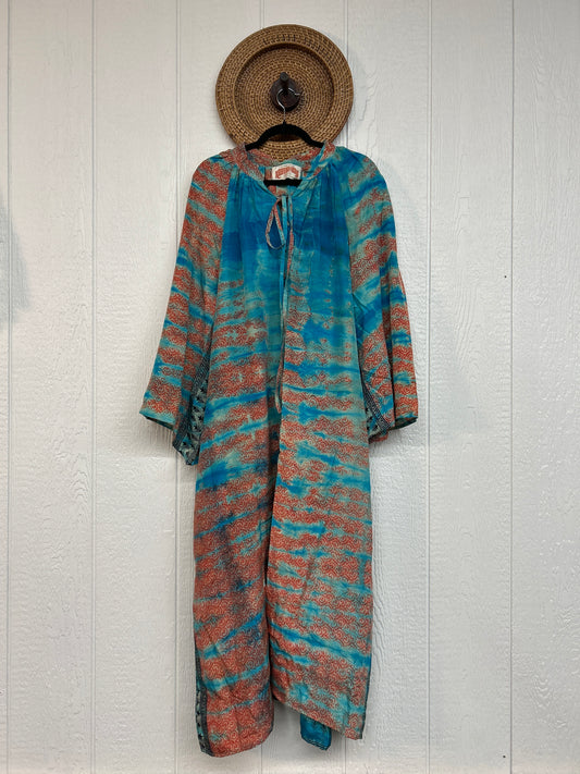 Crepe Sari Woodstock Duster Dress 0226 243