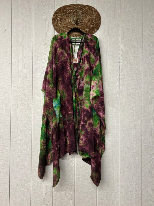Crepe Sari Orchid Kimono 0626 100