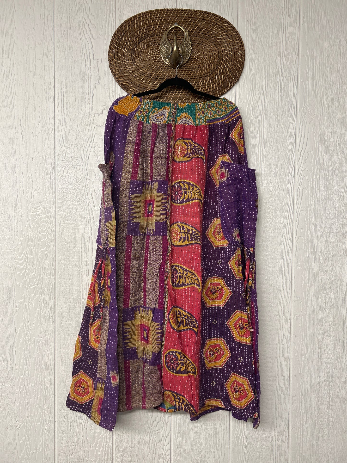Pareo Kantha Butterfly Cargo Skirt 0426 006