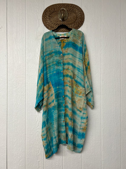Crepe Sari Gaia Duster Dress 0826 013