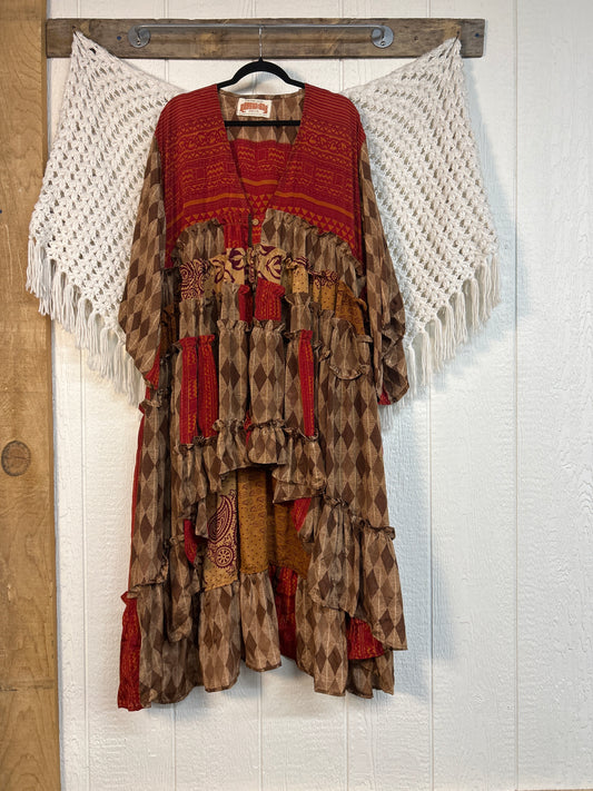 Rasgulla Sari Rhiannon Kimono 0826 012