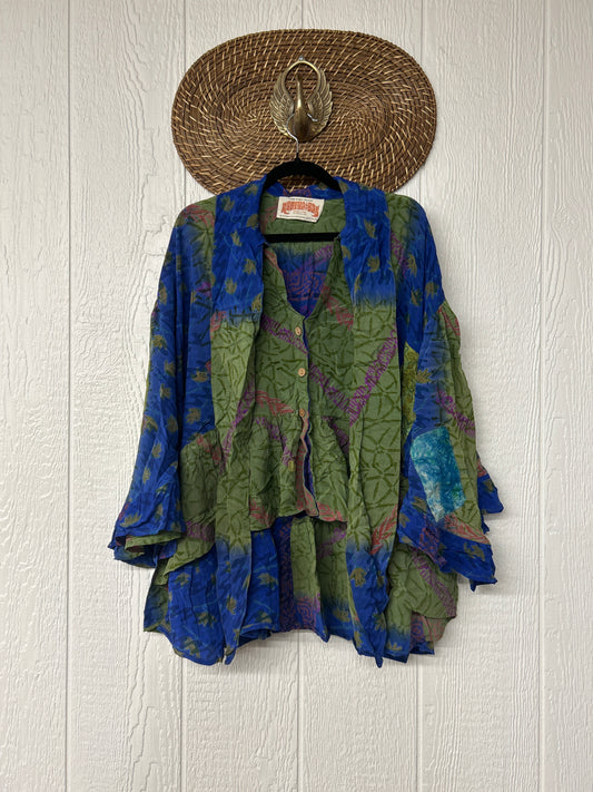 Crepe Sari Wild Rose Top 1026 175