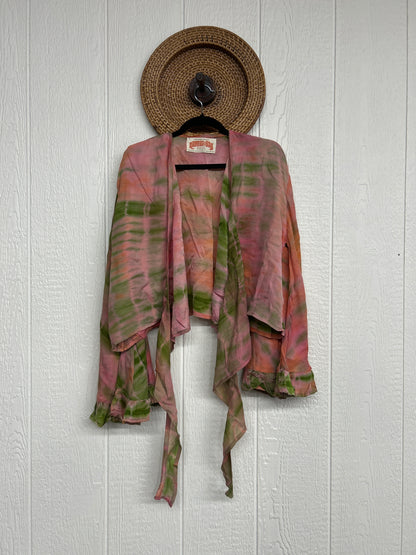 Crepe Sari Zeppelin Crop Shrug 0426 232