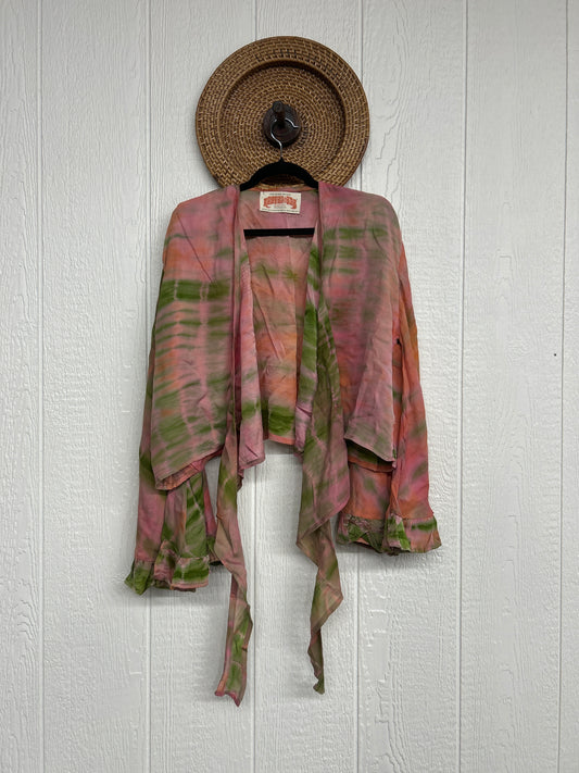 Crepe Sari Zeppelin Crop Shrug 0426 232