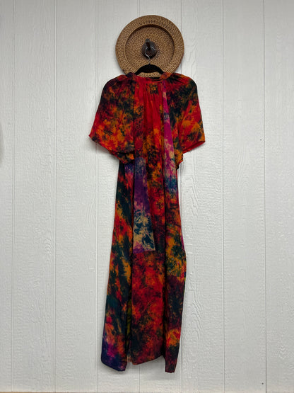 Crepe Sari Summer Woodstock Duster 0626 041