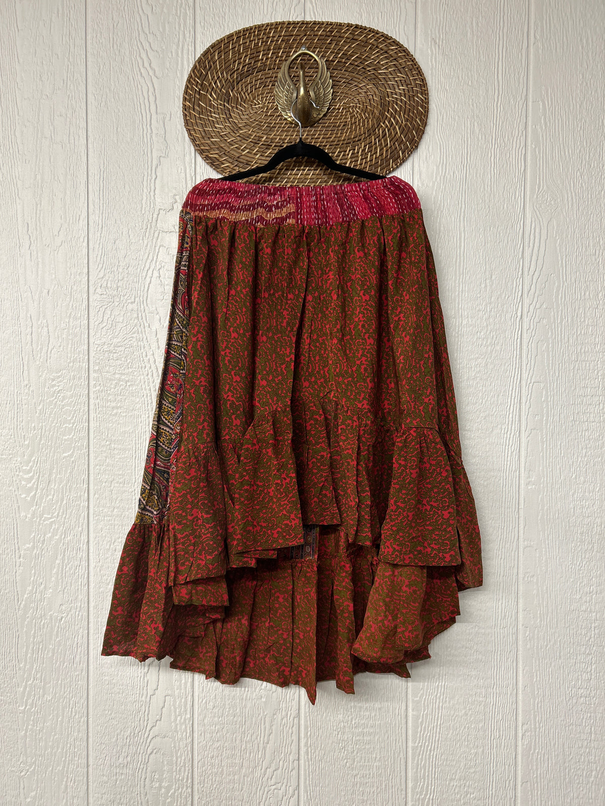 Crepe Sari Dahlia Skirt 1026 097