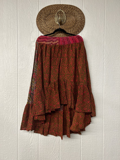 Crepe Sari Dahlia Skirt 1026 097