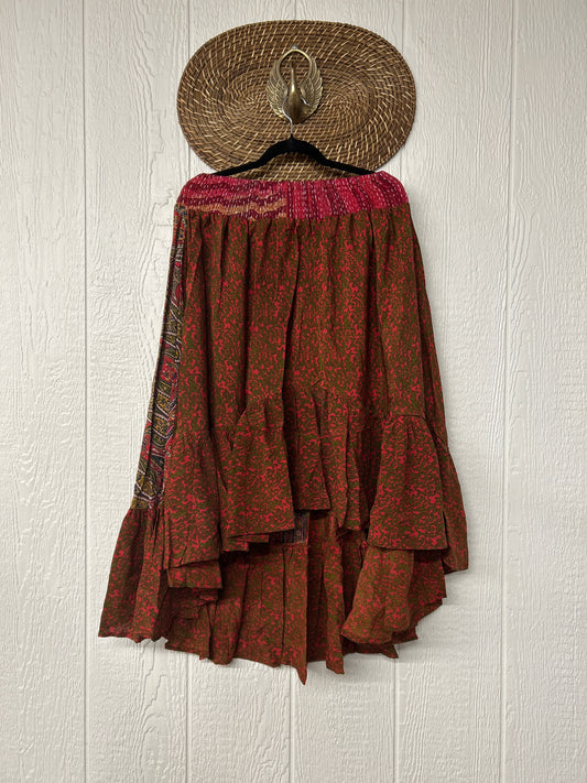 Crepe Sari Dahlia Skirt 1026 097