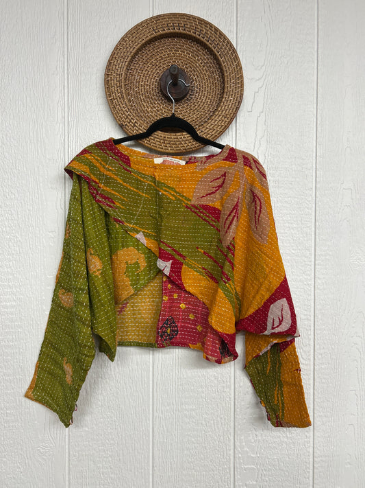 Pareo Kantha In Bloom Cropped Pullover 0326 029