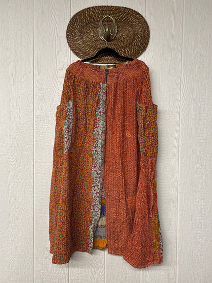 Pareo Kantha Butterfly Cargo Skirt 0426 106