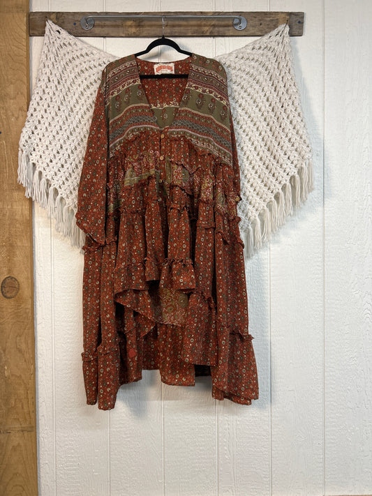 Rasgulla Sari Rhiannon Kimono 0826 092