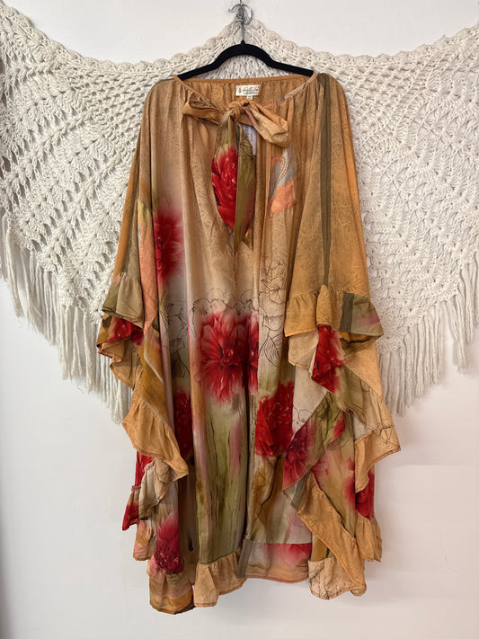 Rasgulla Sari Gold Dust Kimono L0626 003