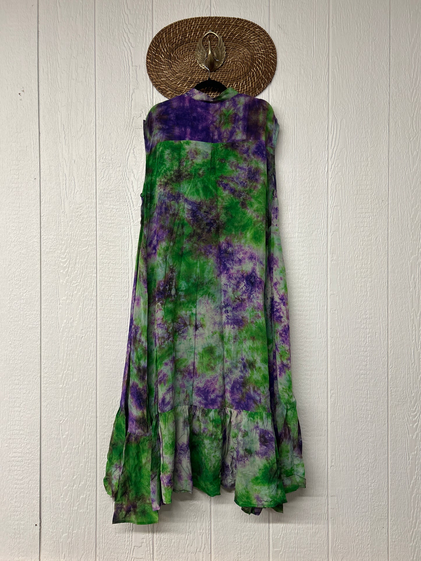 Crepe Sari Summer Dahlia Duster 0726 040