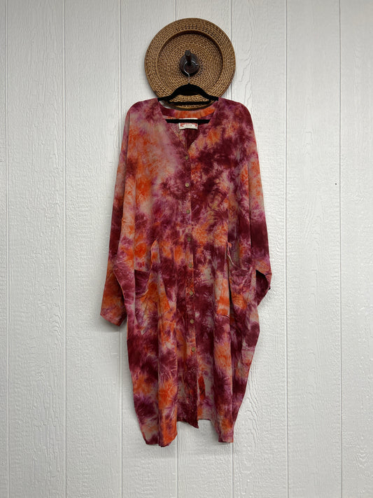 Crepe Sari Gaia Duster Dress 0426 266