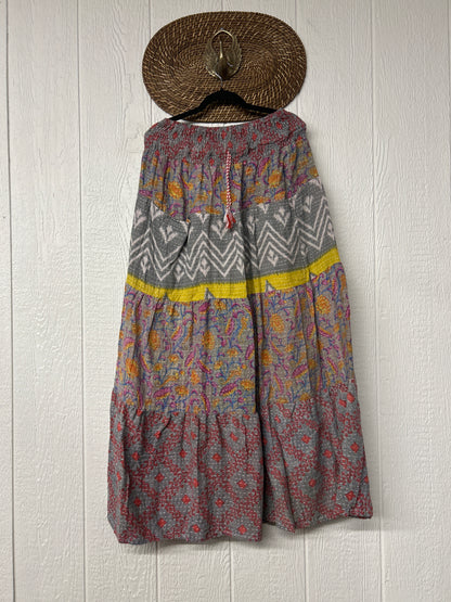 Pareo Kantha Lotus Maxi Skirt 0826 162