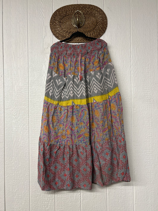 Pareo Kantha Lotus Maxi Skirt 0826 162