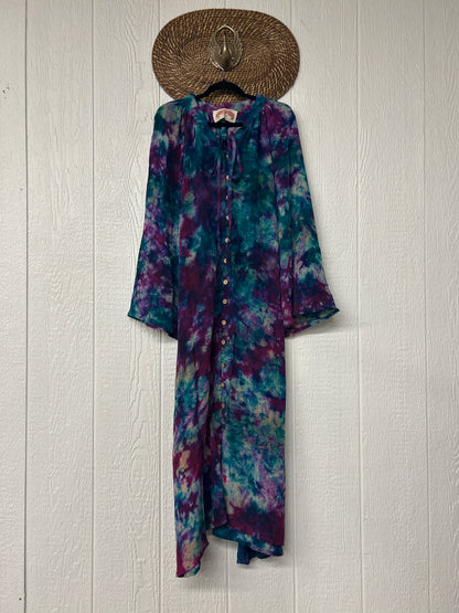 RETAIL Crepe Sari Woodstock Duster Dress 0226 262