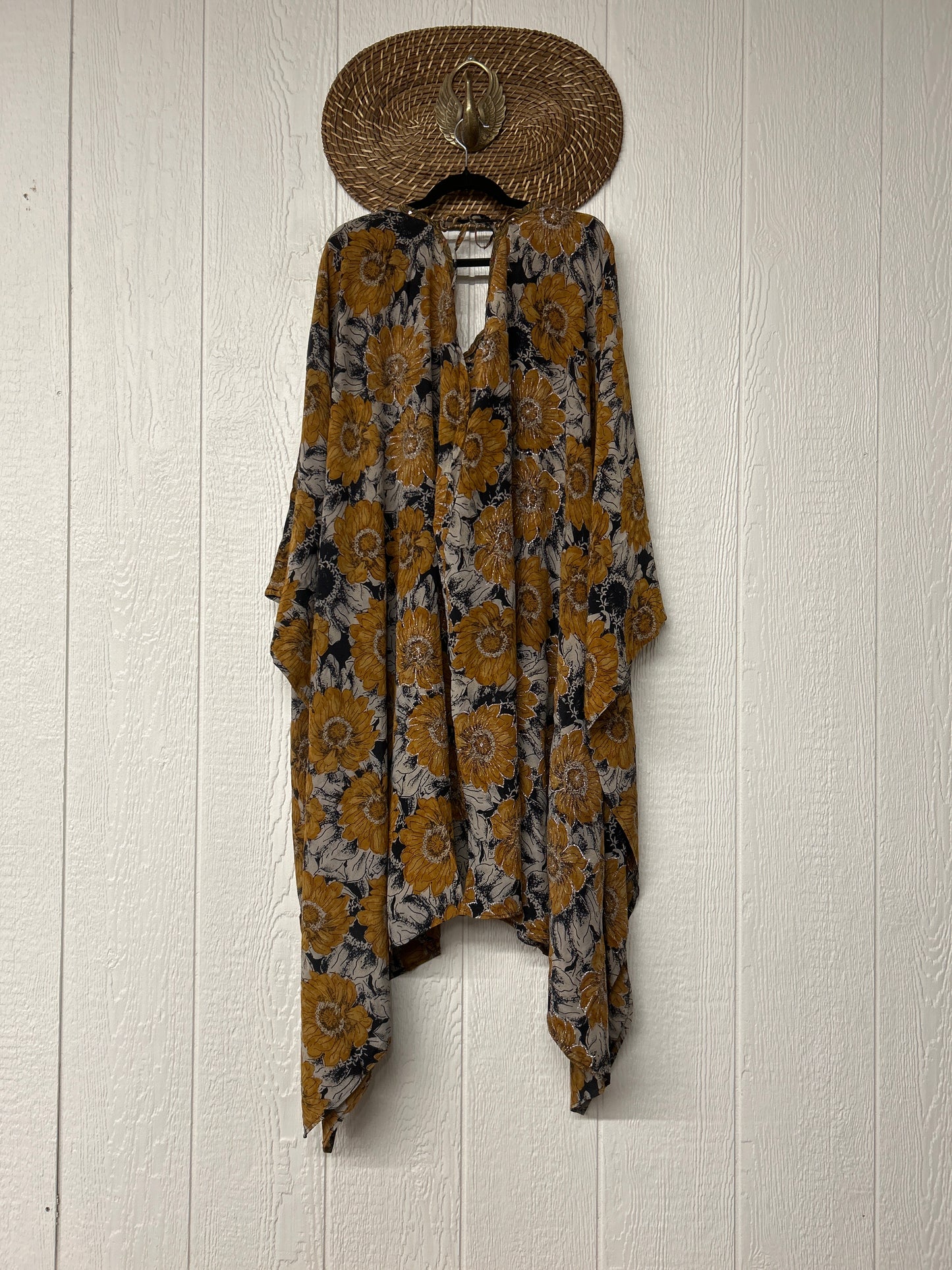 Crepe Sari Orchid Kimono 0626 007