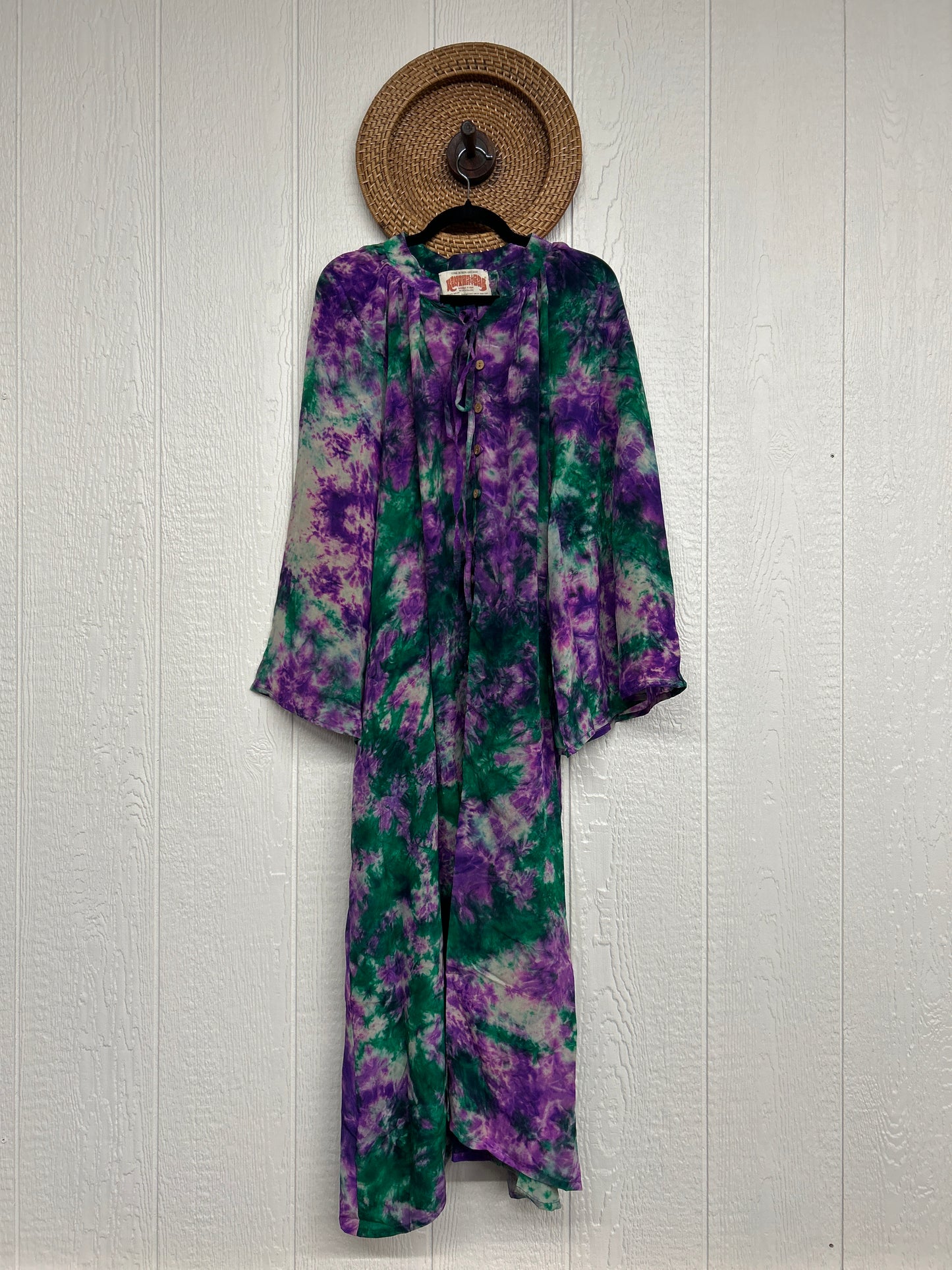 Crepe Sari Woodstock Duster Dress 0226 144