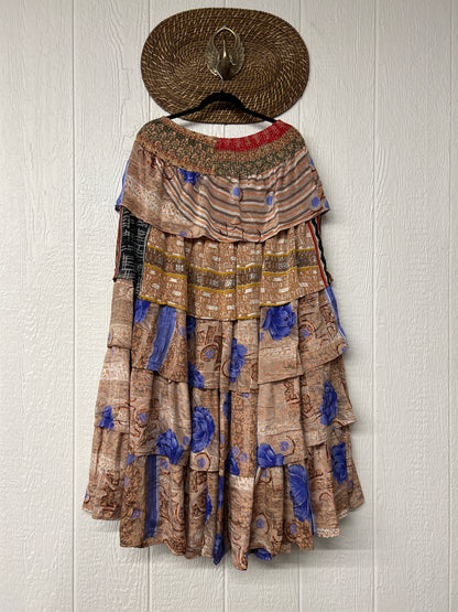 Rasgulla Sari Venus Ruffle Maxi 1125 043