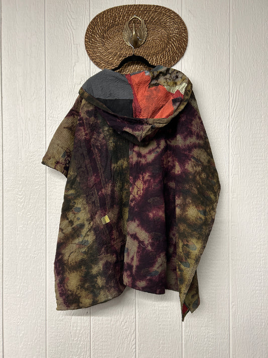 Aura Edit Fine Kantha Wanderlust Poncho 1026 010