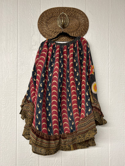 Pareo Kantha Wild Rose Skirt 0426 110