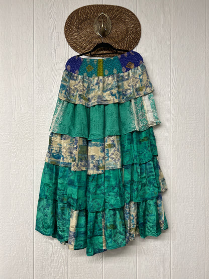 Rasgulla Sari Venus Ruffle Maxi 1125 026