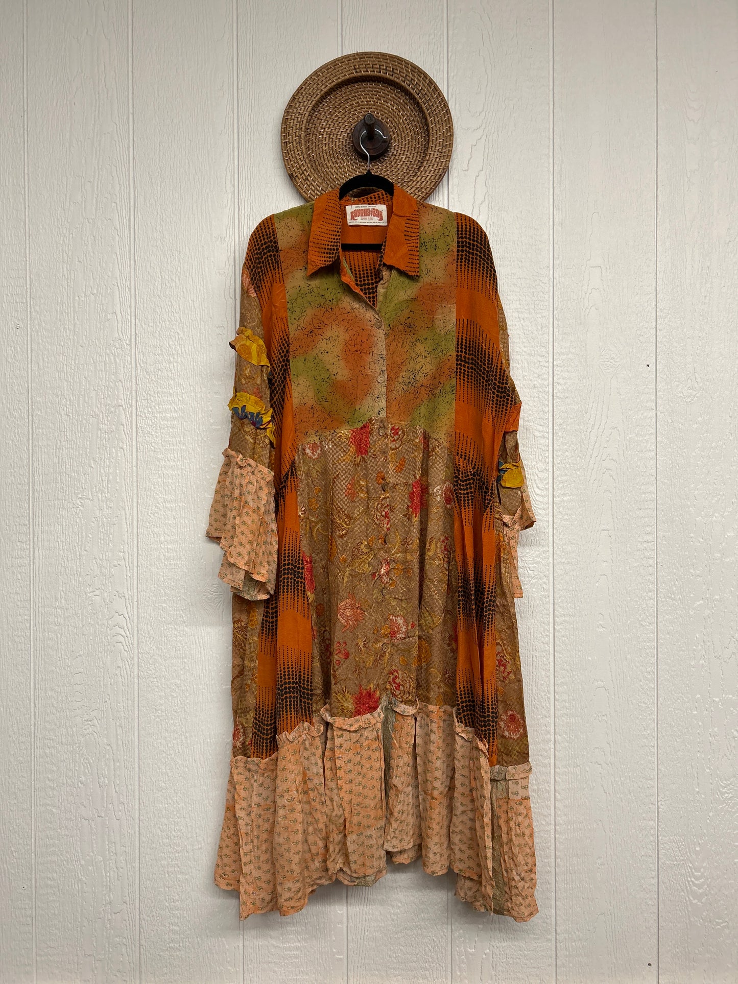 Crepe Sari Rhiannon Duster Dress 0226 196