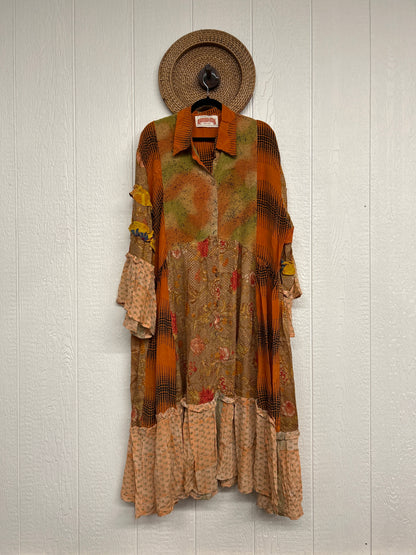 Crepe Sari Rhiannon Duster Dress 0226 196