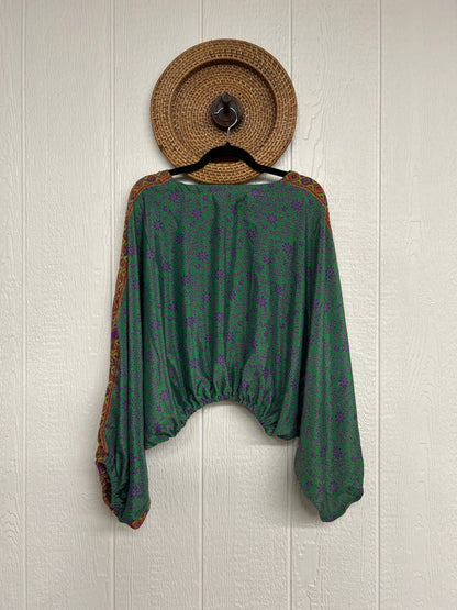 Crepe Sari Luna Crop Top 0126 041