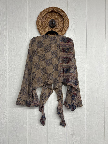 Crepe Sari Zeppelin Crop Shrug 0426 231